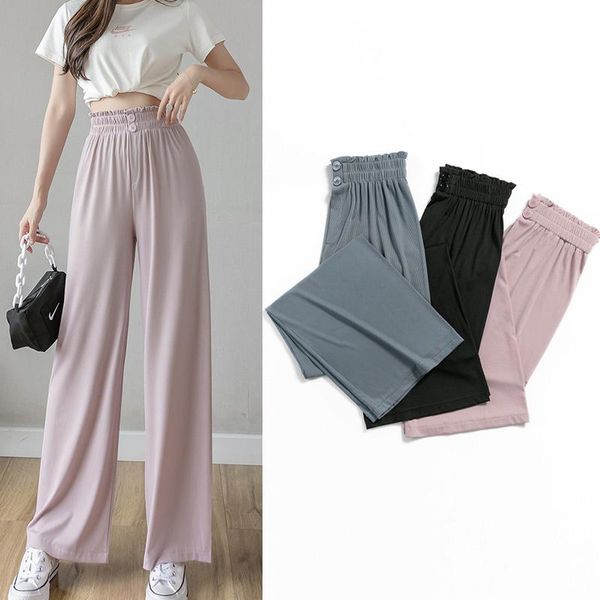 women's pants & capris 2021 fashion large size korean loose pleated women summer trousers high waist wide leg culottes casual, Black;white
women's pants & capris 2021 fashion large size korean loose pleated women summer trousers high waist wide leg culottes casual, Black;white