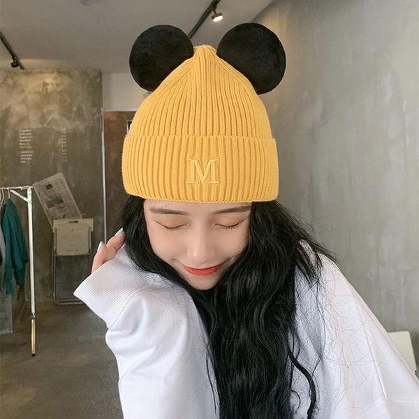 beanie/skull caps 2021 ladies winter knitted thick warmth soft cartoon style fashionable street all-match hooded cap, Blue;gray
beanie/skull caps 2021 ladies winter knitted thick warmth soft cartoon style fashionable street all-match hooded cap, Blue;gray