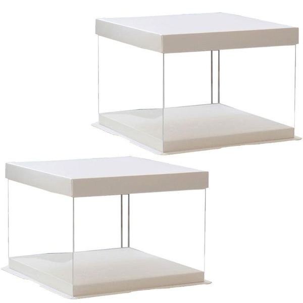 gift wrap 2pcs 8inch transparent birthday cake box plastic container dessert storage (transparent)
gift wrap 2pcs 8inch transparent birthday cake box plastic container dessert storage (transparent)