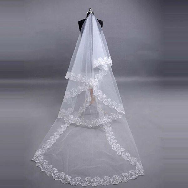 bridal veils white lace long wedding dress vestido de noiva covers head, Black
bridal veils white lace long wedding dress vestido de noiva covers head, Black