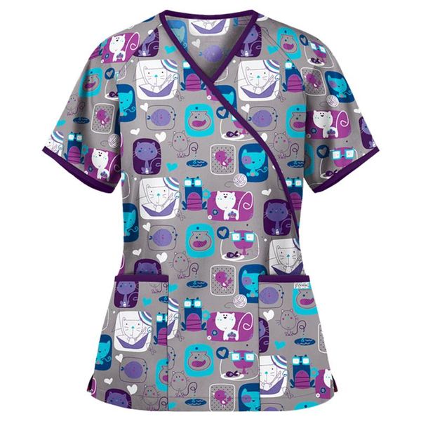 women's t-shirt 3# vintage women working uniform t shirts short sleeve v-neck tie up pockets elegant wild oversized t-shirts summer, White
women's t-shirt 3# vintage women working uniform t shirts short sleeve v-neck tie up pockets elegant wild oversized t-shirts summer, White