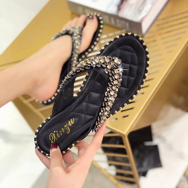 slippers summer flip flops women sequin color ladies shoes indoor outdoor flip-flops fashion beach flat sandals, Black
slippers summer flip flops women sequin color ladies shoes indoor outdoor flip-flops fashion beach flat sandals, Black