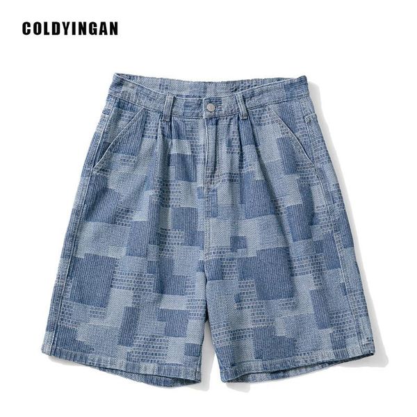 men's jeans coldyingan shorts loose man pants streetwear summer straight jacquard plaid casual capris blue
men's jeans coldyingan shorts loose man pants streetwear summer straight jacquard plaid casual capris blue