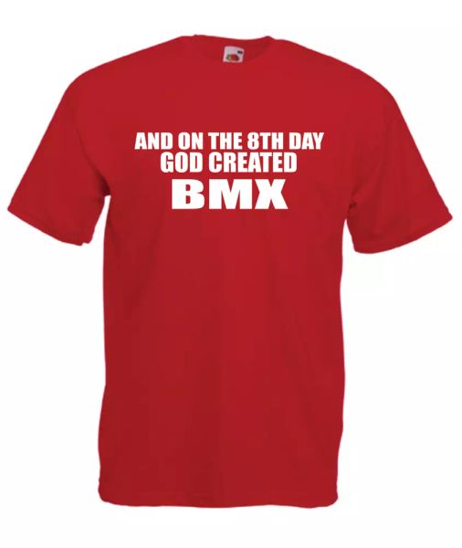 on 8th day god created bmx mens womens funny t-shirt birthday christmas gift, White;black
on 8th day god created bmx mens womens funny t-shirt birthday christmas gift, White;black