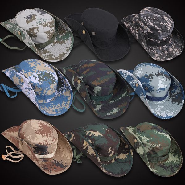 camouflage round brim hat tooling sunshade outdoor big benny fishing fisherman special, Blue;gray 
camouflage round brim hat tooling sunshade outdoor big benny fishing fisherman special, Blue;gray