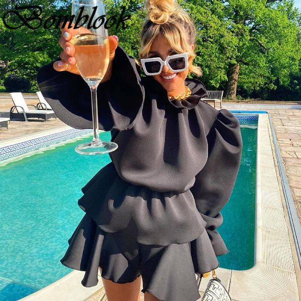 women's tracksuits bomblook casual fashion suits 2021 autumn solid long sleeve patchwork ruffles with shorts femme streetwears, Gray
women's tracksuits bomblook casual fashion suits 2021 autumn solid long sleeve patchwork ruffles with shorts femme streetwears, Gray