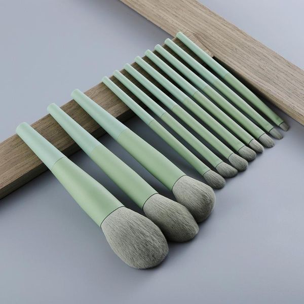 makeup brushes 11/8pcs natural hair green foundation powder eyeshadow eyebrow brush set cosmetic tool profesional
makeup brushes 11/8pcs natural hair green foundation powder eyeshadow eyebrow brush set cosmetic tool profesional