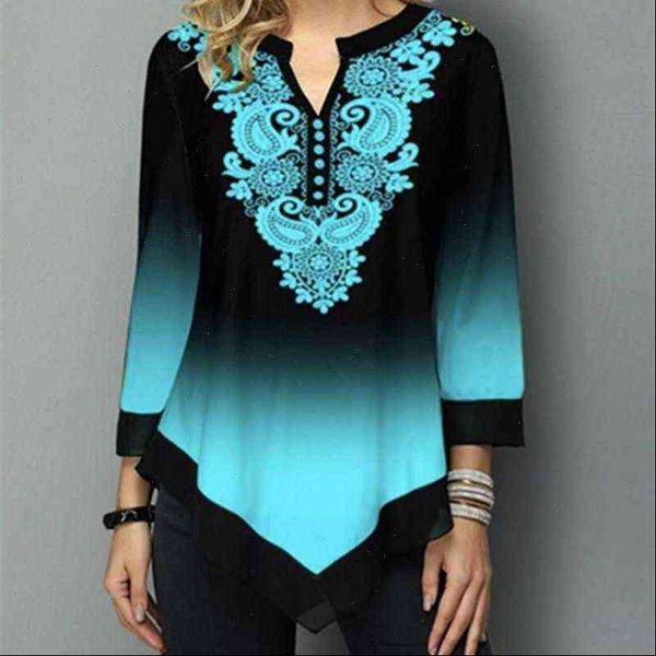 vintage womens blouses print women blouse shirt long sleeve v neck shirts casual female gradient hem ladies plus size, White
vintage womens blouses print women blouse shirt long sleeve v neck shirts casual female gradient hem ladies plus size, White