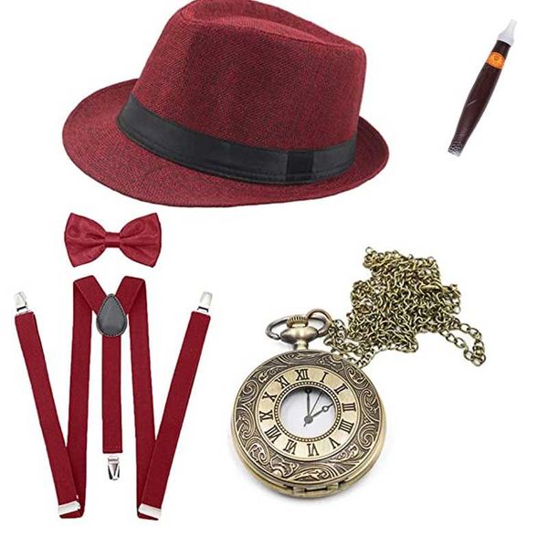 hats, scarves & gloves sets the 1920s men's theme party beret pocket watches five-piece set, Blue;gray
hats, scarves & gloves sets the 1920s men's theme party beret pocket watches five-piece set, Blue;gray