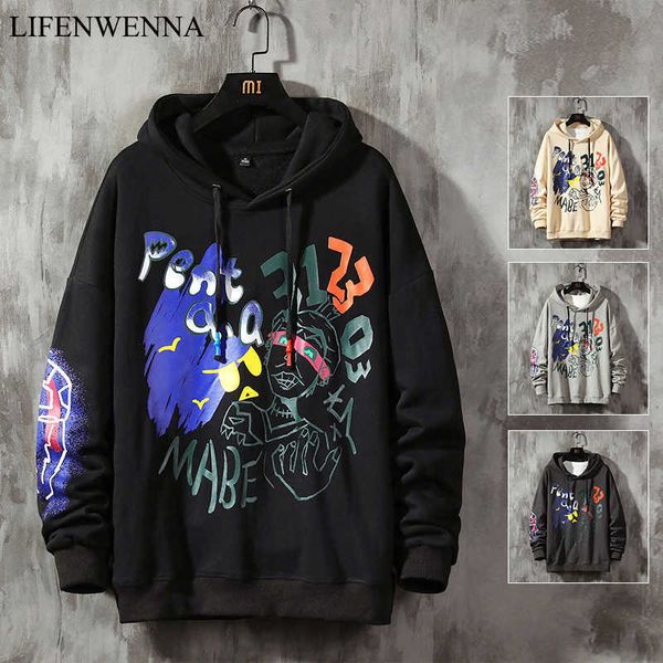 lifenwenna men's loose pullover sweatshirts hoodies harajuku streetwear fashion casual hoodie men hip hop hoodies s-3xl 210528, Black
lifenwenna men's loose pullover sweatshirts hoodies harajuku streetwear fashion casual hoodie men hip hop hoodies s-3xl 210528, Black