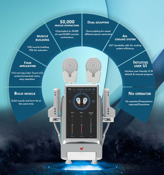 salon 4handles emslim build muscle body sculpting work together portable develop muscle body slimming high power ems body slimming machine
salon 4handles emslim build muscle body sculpting work together portable develop muscle body slimming high power ems body slimming machine