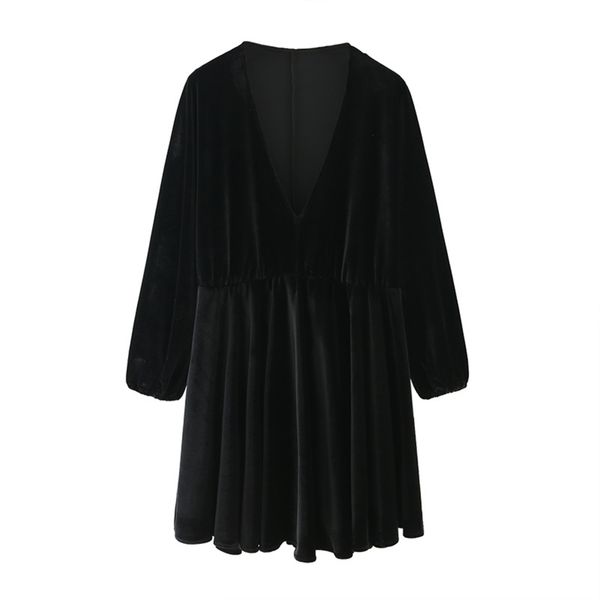 spring autumn long sleeve dress thick v-neck black solid pleated folds casual pullover women a-line dress 210524, Black;gray
spring autumn long sleeve dress thick v-neck black solid pleated folds casual pullover women a-line dress 210524, Black;gray