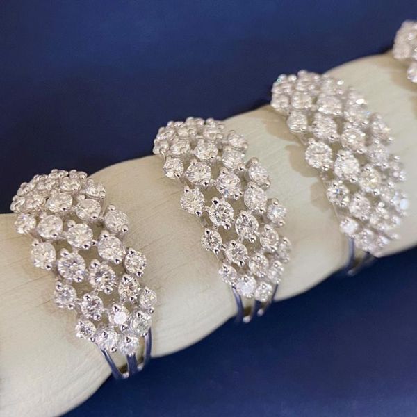 cluster rings 18k white galaxy diamond ring gold solid jewelry(au750)women real natural wedding fine jewelry customize for lady, Golden;silver
cluster rings 18k white galaxy diamond ring gold solid jewelry(au750)women real natural wedding fine jewelry customize for lady, Golden;silver