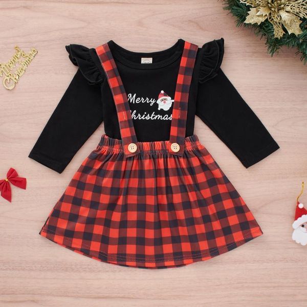 clothing sets autumn winter baby girls wrinkle long sleeves christmas printed letter plaid suspender skirts outfits set clothes, White
clothing sets autumn winter baby girls wrinkle long sleeves christmas printed letter plaid suspender skirts outfits set clothes, White