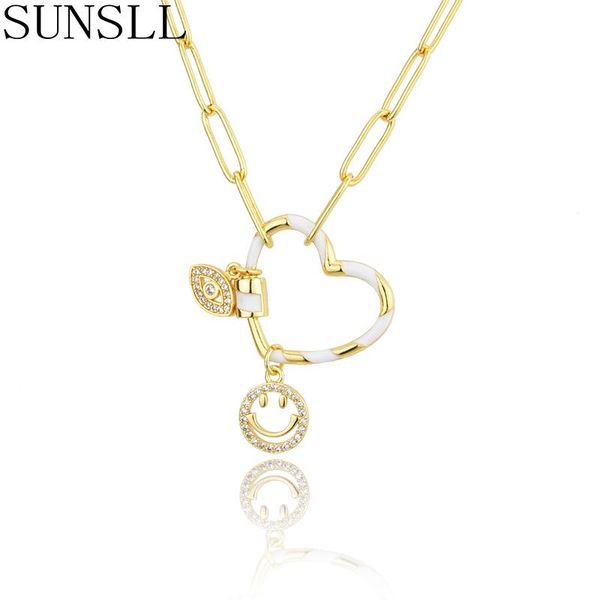 arrival gold copper necklace heart screw buckle removable multi-accessory pendant women fashion jewelry necklaces, Silver
arrival gold copper necklace heart screw buckle removable multi-accessory pendant women fashion jewelry necklaces, Silver
