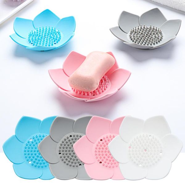 soap dishes 1pc flexible lotus flower holder silicone dish tray storage plates gadgets kitchen bathroom accessories
soap dishes 1pc flexible lotus flower holder silicone dish tray storage plates gadgets kitchen bathroom accessories