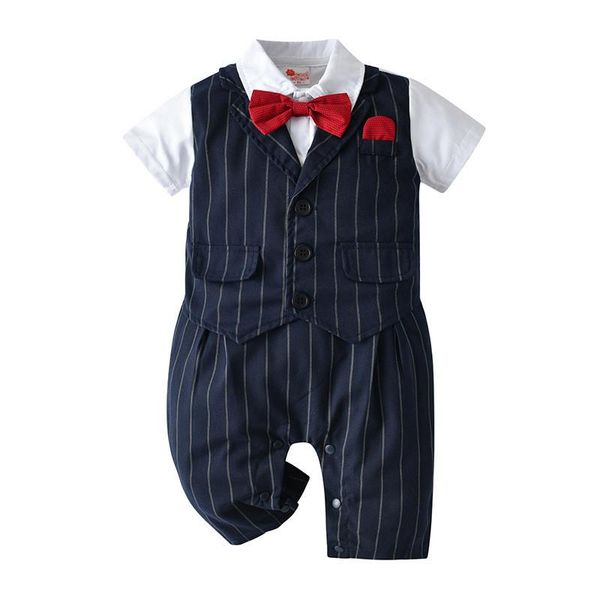 jumpsuits 0-24m baby boy clothes formal gentleman born romper party wedding costume children clothing summer infant, Blue
jumpsuits 0-24m baby boy clothes formal gentleman born romper party wedding costume children clothing summer infant, Blue