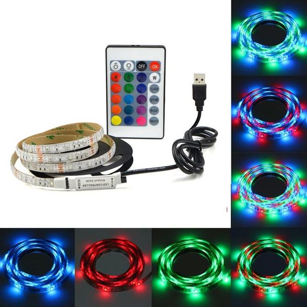 powered 5v rgb led strip light 60leds/m 3528 smd non-waterproof fita tape for tv background lighting with remote controller strips
powered 5v rgb led strip light 60leds/m 3528 smd non-waterproof fita tape for tv background lighting with remote controller strips