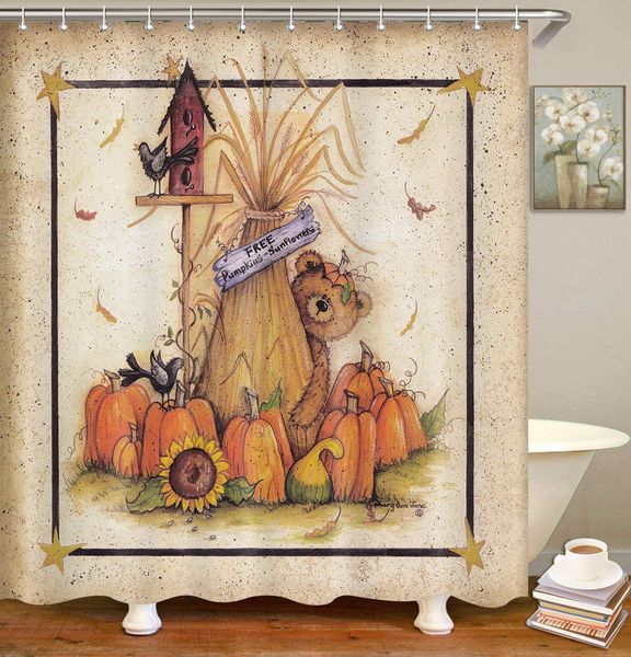 shower curtain bear pumpkin cartoon cute halloween lovely teddy waterproof polyester fabric bathroom decor bath set with hooks
shower curtain bear pumpkin cartoon cute halloween lovely teddy waterproof polyester fabric bathroom decor bath set with hooks