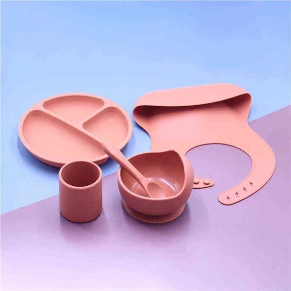 5pcs/set children's feeding tableware silicone bib kid rice bowl spoon divided dinner plate sets water cup baby training dishes g1210
5pcs/set children's feeding tableware silicone bib kid rice bowl spoon divided dinner plate sets water cup baby training dishes g1210