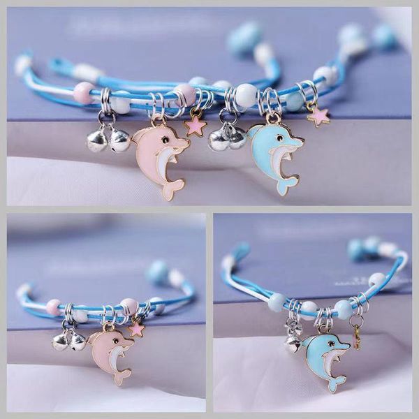 dolphin bracelet ocean jewelry personality woven girl simple cartoon handwoven hand rope charm bracelets, Golden;silver
dolphin bracelet ocean jewelry personality woven girl simple cartoon handwoven hand rope charm bracelets, Golden;silver