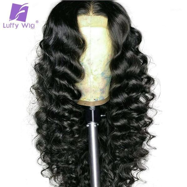 loose deep wave 13x4 lace front human hair wigs 200 density colored #1 jet black glueless remy brazilian for women luffy1, Black;brown
loose deep wave 13x4 lace front human hair wigs 200 density colored #1 jet black glueless remy brazilian for women luffy1, Black;brown