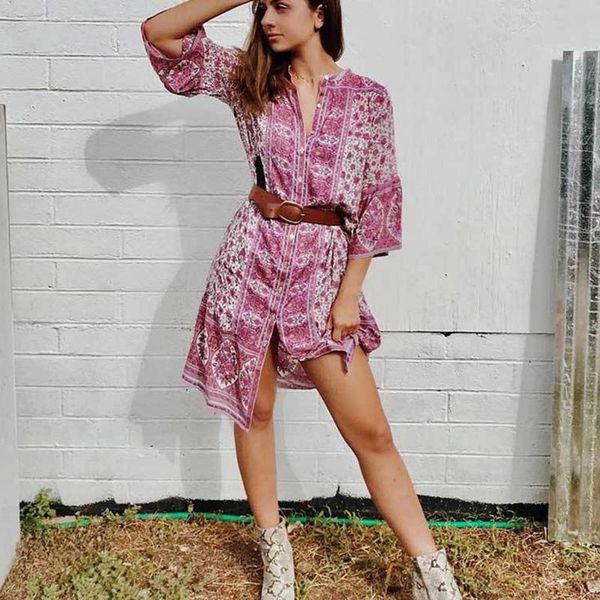 casual dresses boho beach for women dress elegant print flower summer split red women's long sundresses with belt, Black;gray
casual dresses boho beach for women dress elegant print flower summer split red women's long sundresses with belt, Black;gray