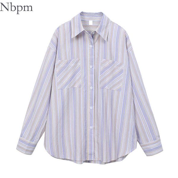 nbpm spring women's clothing striped blouses fashion women long sleeve shirt blusas mujer office vintage tunic 210529, White
nbpm spring women's clothing striped blouses fashion women long sleeve shirt blusas mujer office vintage tunic 210529, White