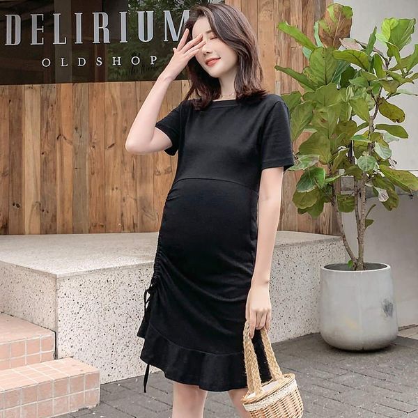 maternity dresses clothes dress casual black ruffle ca pregnancy gown skinny short sleeve 2021 summer pregnant women vestidos, White
maternity dresses clothes dress casual black ruffle ca pregnancy gown skinny short sleeve 2021 summer pregnant women vestidos, White