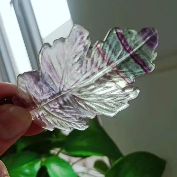 decorative objects & figurines wholesale custom natural gem crystal carved rainbow fluorite leaf carving lck
decorative objects & figurines wholesale custom natural gem crystal carved rainbow fluorite leaf carving lck
