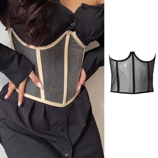 belts fashion sleeveless corset casual all match mesh black see-through with fairy bandage for womens, Black;brown
belts fashion sleeveless corset casual all match mesh black see-through with fairy bandage for womens, Black;brown