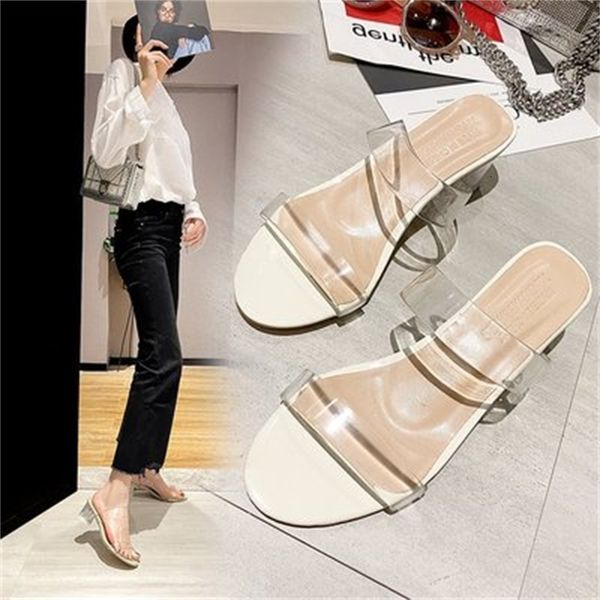 slippers spring and summer low-shallow mouth transparent slippers female korean fashion mid-heel q92f, Black
slippers spring and summer low-shallow mouth transparent slippers female korean fashion mid-heel q92f, Black