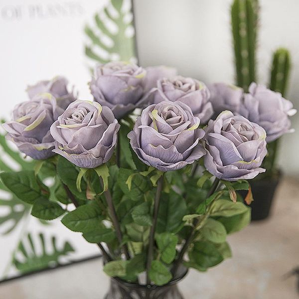 artificial rose bouquet european valentine's day flower single retro home wedding party decoration holiday gift decorative flowers & wr
artificial rose bouquet european valentine's day flower single retro home wedding party decoration holiday gift decorative flowers & wr