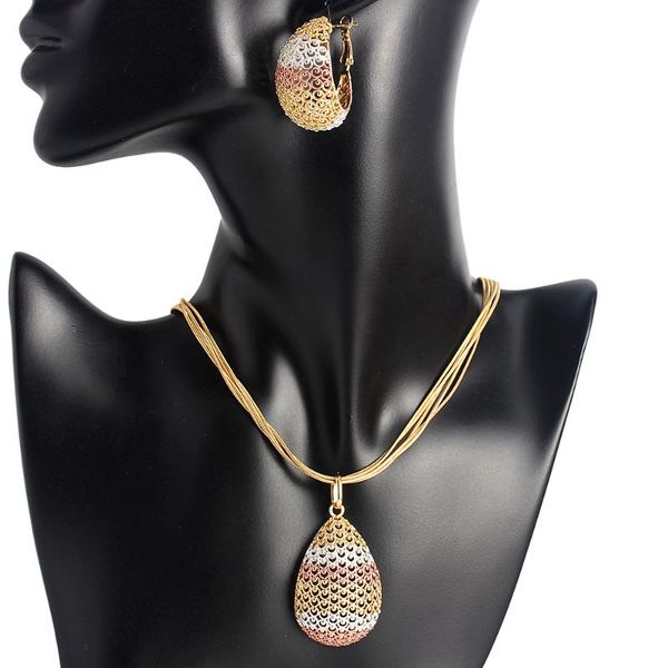 earrings & necklace wholesale fashion gold wedding bride luxury earring ring stainless steel jewelry set, Silver
earrings & necklace wholesale fashion gold wedding bride luxury earring ring stainless steel jewelry set, Silver