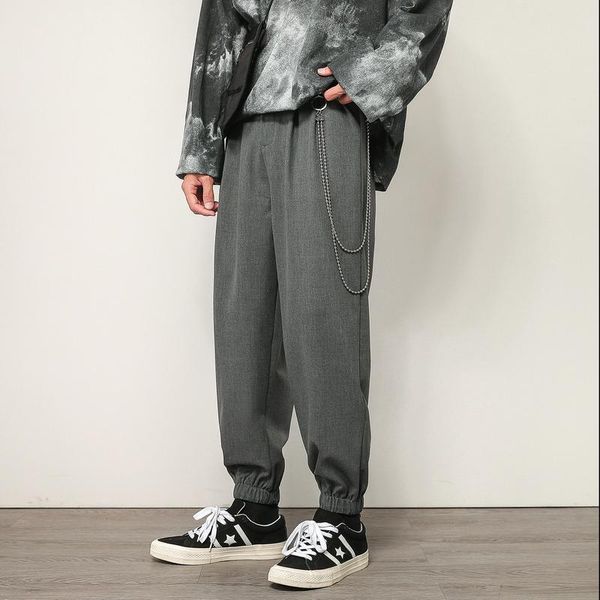 streetwear summer men solid elastic pencil pants casual full-length plus size joggers men's, Black
streetwear summer men solid elastic pencil pants casual full-length plus size joggers men's, Black