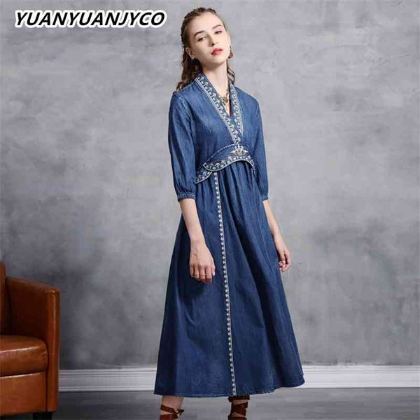 women's knits & tees yuanyuanjyco spring autumn women mid-calf length indie folk denim lyq40 vintage embroidery floral half sleeve, White
women's knits & tees yuanyuanjyco spring autumn women mid-calf length indie folk denim lyq40 vintage embroidery floral half sleeve, White