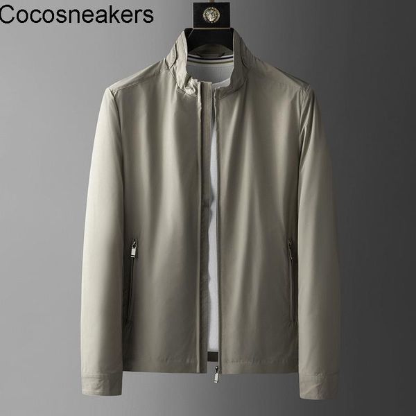 men's jackets light luxury classic menswear imported windproof functional jacket spring and autumn casual simple stand collar, Black;brown
men's jackets light luxury classic menswear imported windproof functional jacket spring and autumn casual simple stand collar, Black;brown