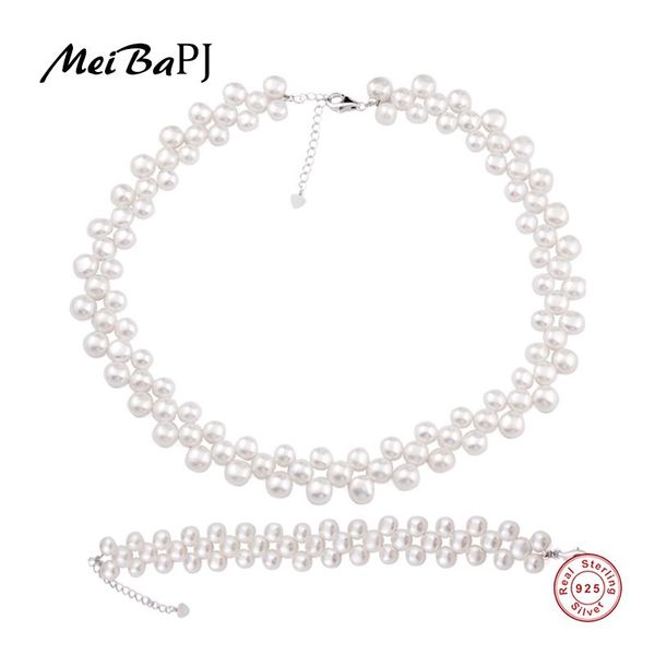 bracelet, earrings & necklace meibapj baroque freshwater pearl jewelry and bracelet set irregular fashion bohemia style sets tz008, Black
bracelet, earrings & necklace meibapj baroque freshwater pearl jewelry and bracelet set irregular fashion bohemia style sets tz008, Black