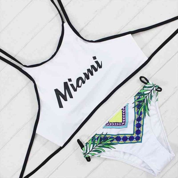 miami print bikinis swimwear low waist swimsuit for women bathing suit summer beach wear maillot de bain femme, White;black
miami print bikinis swimwear low waist swimsuit for women bathing suit summer beach wear maillot de bain femme, White;black