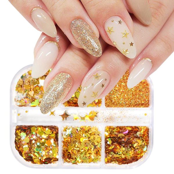 nail glitter 6grid gold star for nails mermaid hexagon shiny candy sparkly laser sequins spangle polish art decoration tr1909-02, Silver;gold
nail glitter 6grid gold star for nails mermaid hexagon shiny candy sparkly laser sequins spangle polish art decoration tr1909-02, Silver;gold