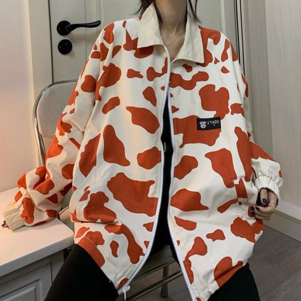 women's jackets bomber jacket women baseball uniform cow both sides casual loose neck autumn thin coat harajuku streetwear vintage clot, Black;brown
women's jackets bomber jacket women baseball uniform cow both sides casual loose neck autumn thin coat harajuku streetwear vintage clot, Black;brown