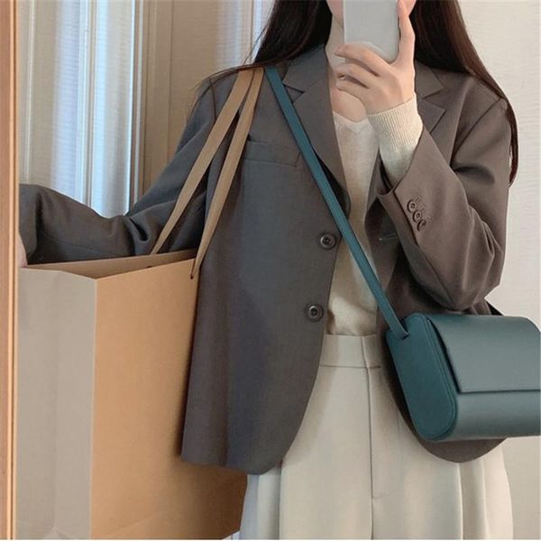 women's suits & blazers office lady overcoat female suit chic spring autumn loose ol blazer women casual lapel elegant coat korean outw, White;black
women's suits & blazers office lady overcoat female suit chic spring autumn loose ol blazer women casual lapel elegant coat korean outw, White;black