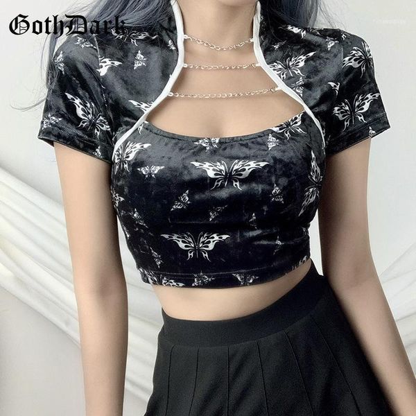 goth dark butterfly print vintage streetwear women's t-shirt chain summer fashion 2021 short sleeve female tee chic1, White
goth dark butterfly print vintage streetwear women's t-shirt chain summer fashion 2021 short sleeve female tee chic1, White