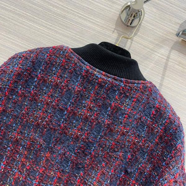 women's wool & blends purple tweed jacket for women fashion brooch embroidery slim coat single breasted lady winter, Black
women's wool & blends purple tweed jacket for women fashion brooch embroidery slim coat single breasted lady winter, Black