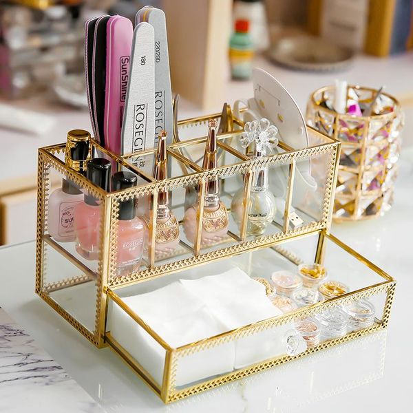 bathroom storage & organization arrivals 6 grids make up pen brushes holders lipsticks box gold glass makeup tissue drawer
bathroom storage & organization arrivals 6 grids make up pen brushes holders lipsticks box gold glass makeup tissue drawer