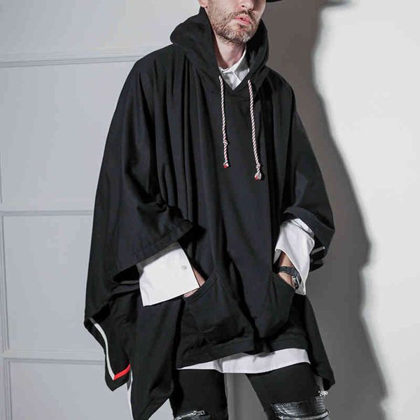 european american british style fy from shawl drop off cape of spring and autumn bat typ men's coat ul2k, White;black
european american british style fy from shawl drop off cape of spring and autumn bat typ men's coat ul2k, White;black