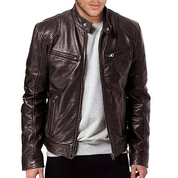 men's jackets fashion men autumn winter casual warm solid colors faux leather stand collar zipper long sleeve coat outwear jacket#g3, Black;brown
men's jackets fashion men autumn winter casual warm solid colors faux leather stand collar zipper long sleeve coat outwear jacket#g3, Black;brown