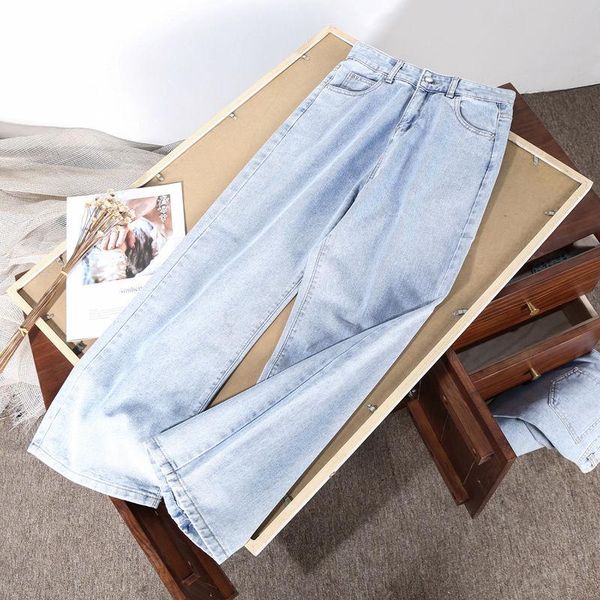 light blue denim trousers vintage wide leg pants women korean straight long high waist casual loose with belt 2021 autumn women's jeans
light blue denim trousers vintage wide leg pants women korean straight long high waist casual loose with belt 2021 autumn women's jeans