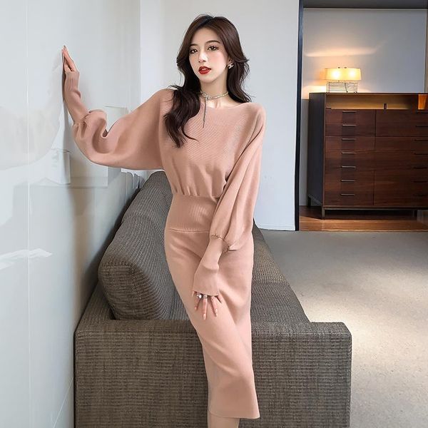 casual dresses elegant dress 2021 autumn and winter round neck comfortable lazy style knitted fashionable women's clothing, Black;gray
casual dresses elegant dress 2021 autumn and winter round neck comfortable lazy style knitted fashionable women's clothing, Black;gray