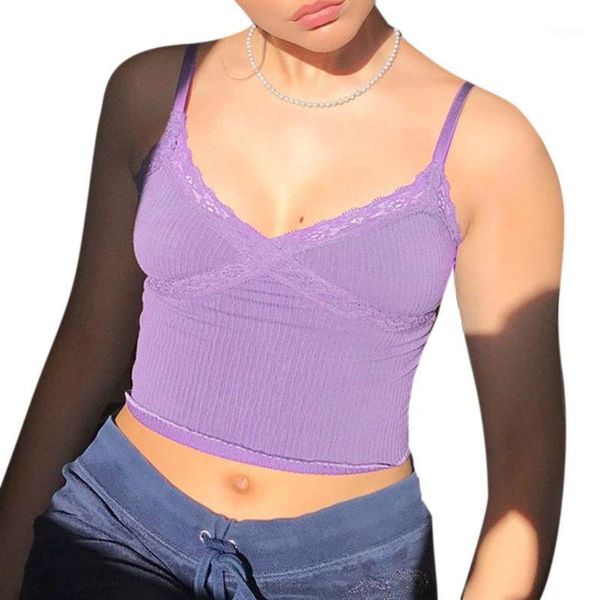 women's tanks & camis y166 women spaghetti strap crop v-neck cross lace front camisole ribbed knitted ruffles hem backless sling ve, White
women's tanks & camis y166 women spaghetti strap crop v-neck cross lace front camisole ribbed knitted ruffles hem backless sling ve, White